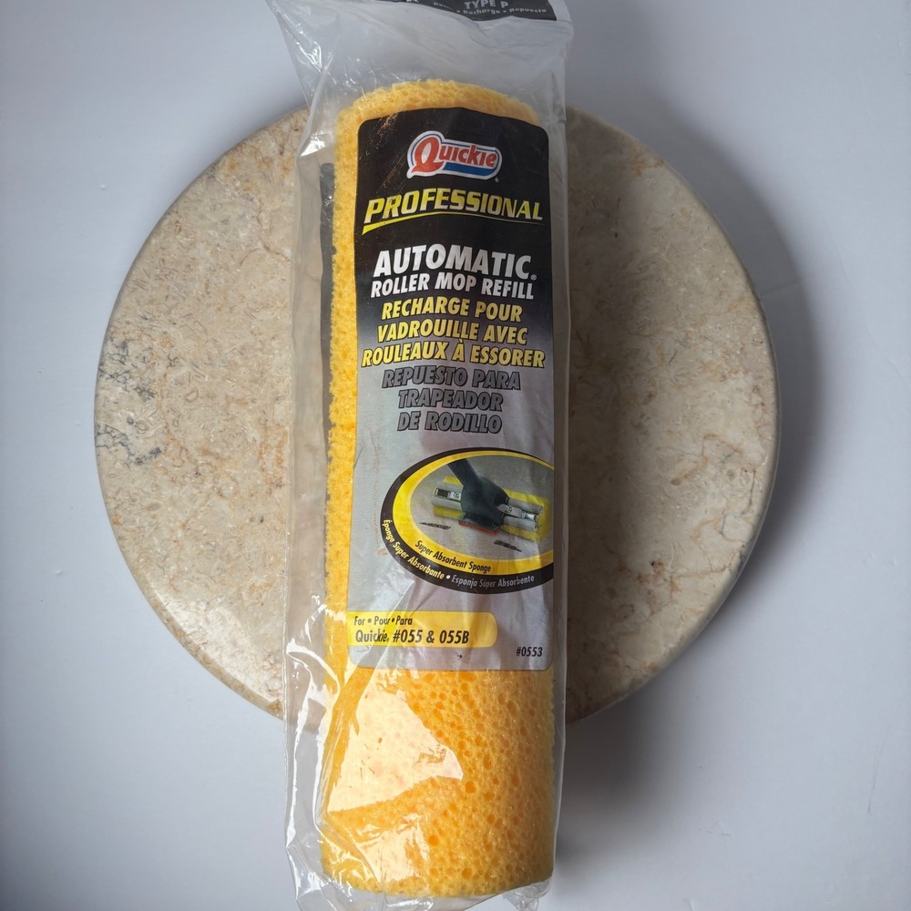 Quickie Automatic Roller Mop Refill #0553 Type P‎ Yellow Sponge for 055 055B